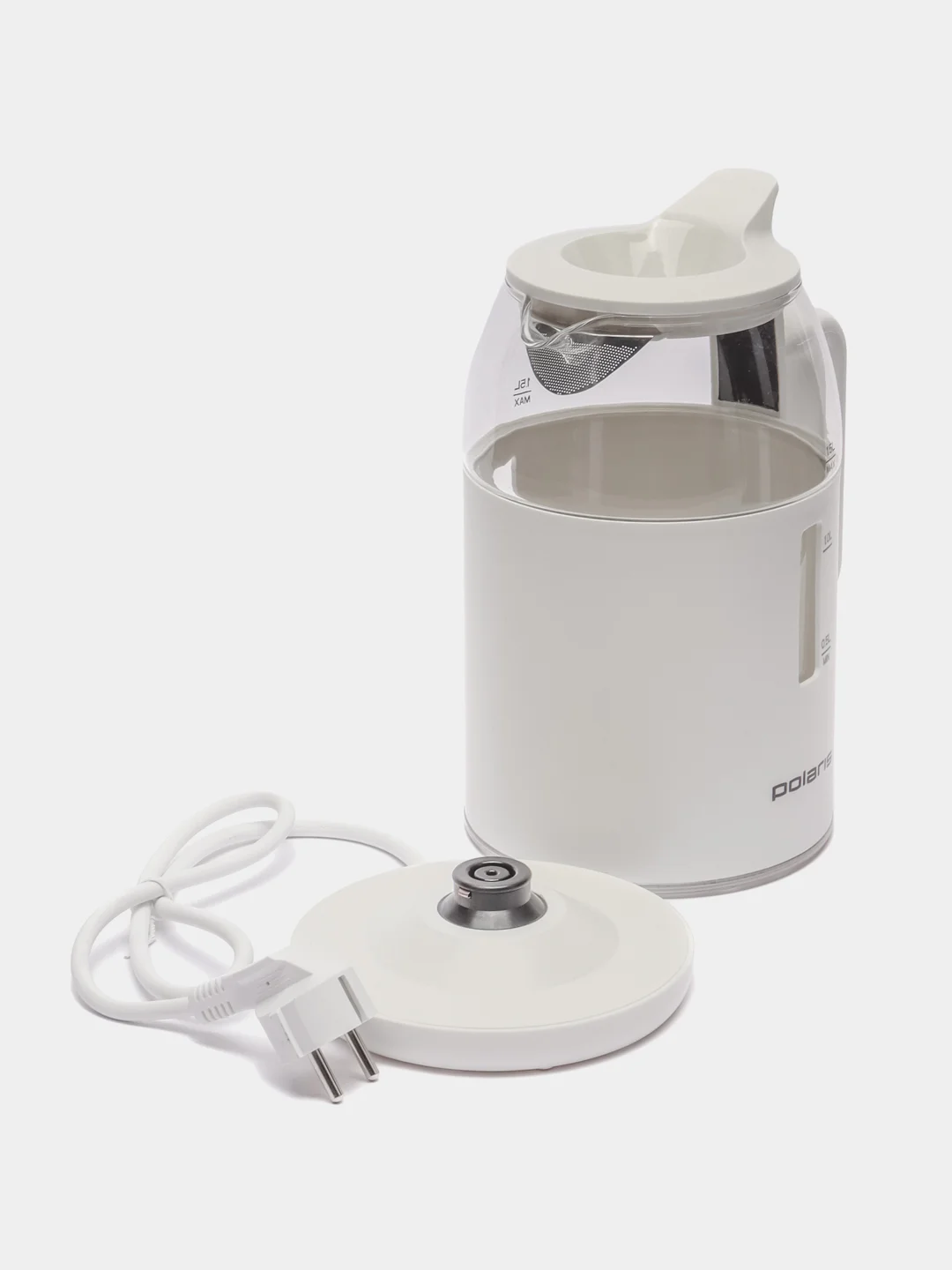 Чайник Polaris PWK 1545CGL Water Way Pro, белый