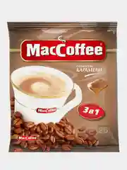 Кофейный напиток MacCoffee 3в1 со вкусом карамели растворимый 25 пакетиков по 18г
