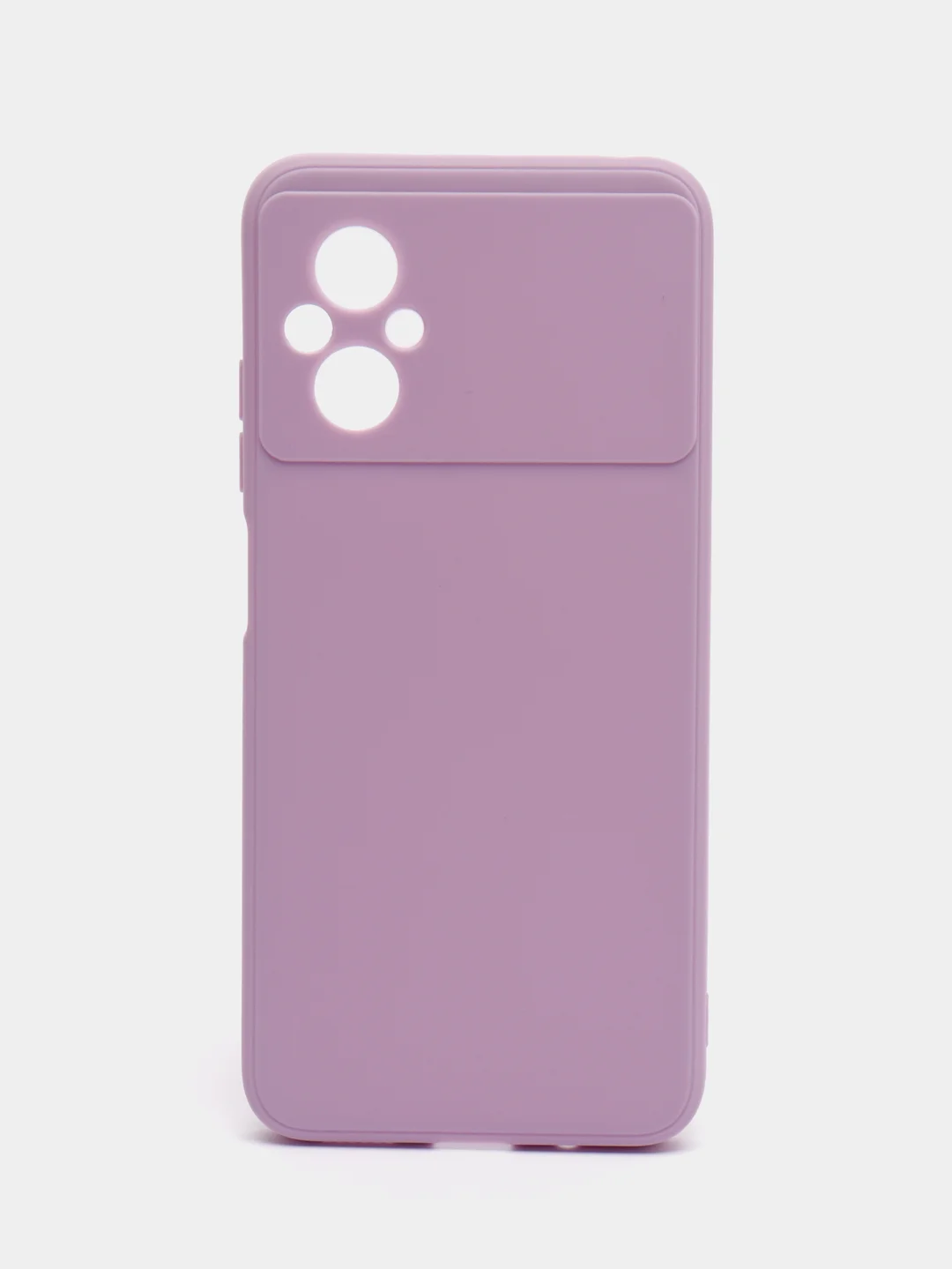 Сиреневый силиконовый чехол для Xiaomi POCO M5 4G / M4 5G (Поко М5 4Г / М4 5 Джи), прозрачный