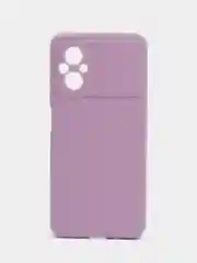 Сиреневый силиконовый чехол для Xiaomi POCO M5 4G / M4 5G (Поко М5 4Г / М4 5 Джи), прозрачный