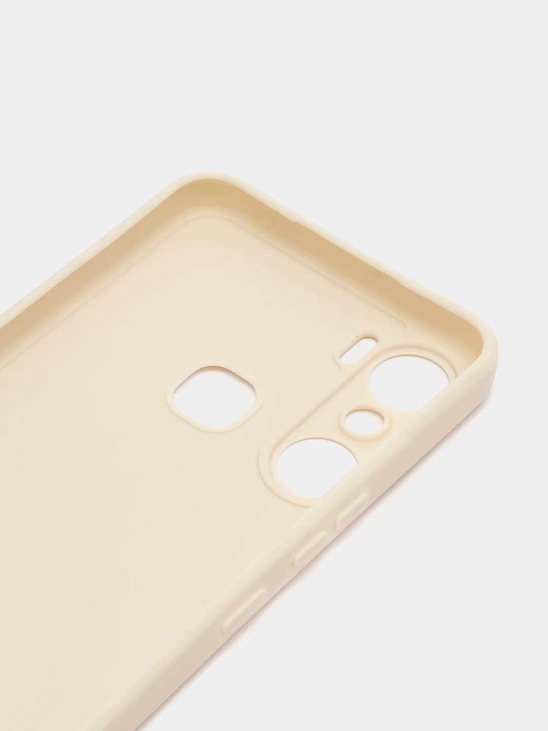 Белый силиконовый чехол для Infinix HOT 12 Pro (Инфиникс Хот 12 Про) прозрачный