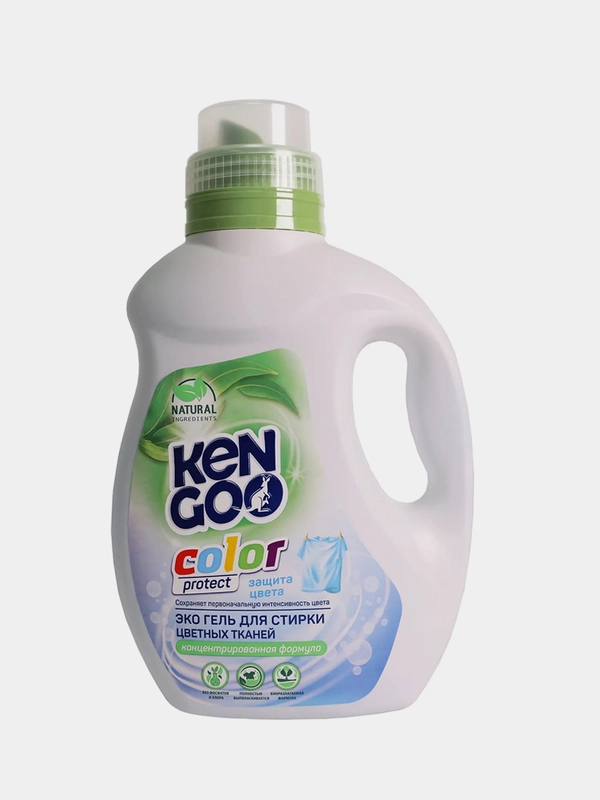 Гель концентрат для стирки цветного белья ЭКО KENGOO, 1л.