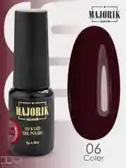 Бордовый гель-лак для ногтей Majorik Coler 06, 8 г