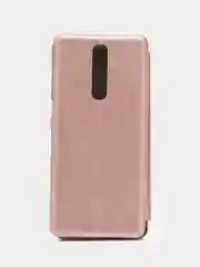 Розовый чехол-книжка на Xiaomi Redmi K30 / Poco X2, из экокожи, с карманом для карт