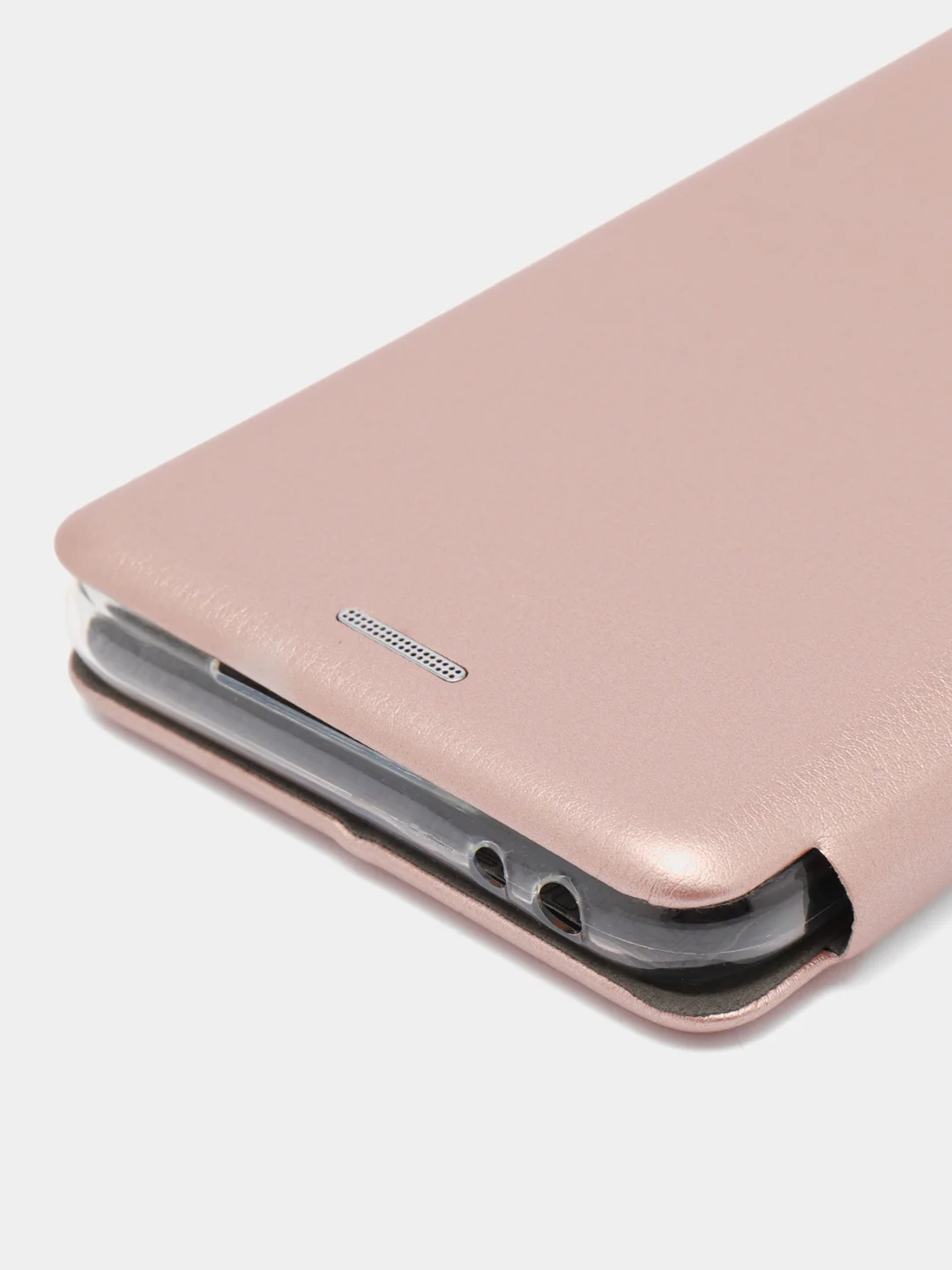 Розовый чехол-книжка на Xiaomi Redmi K30 / Poco X2, из экокожи, с карманом для карт