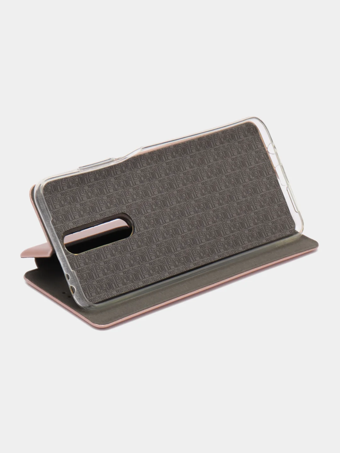 Розовый чехол-книжка на Xiaomi Redmi K30 / Poco X2, из экокожи, с карманом для карт