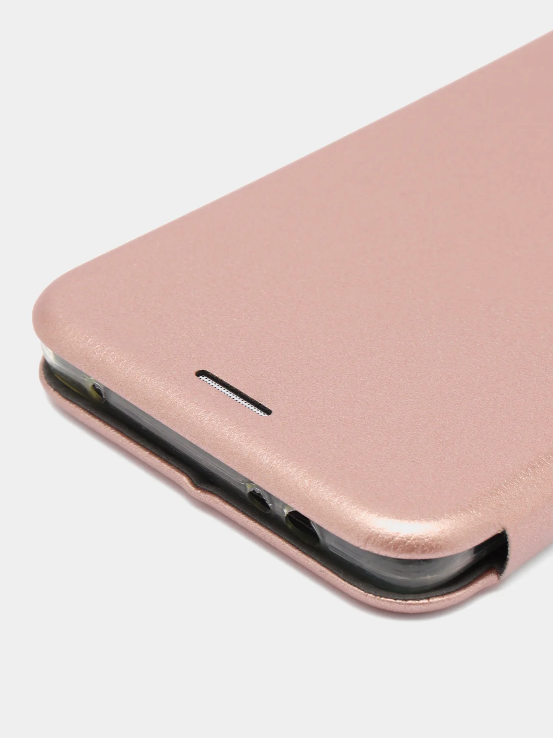 Золотой чехол-книжка на Huawei Mate 10 из эко кожи, с карманом для карт