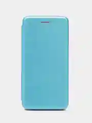 Голубой чехол-книжка для Nokia 2, 3, 6, 7, из эко кожи, с карманом для карт