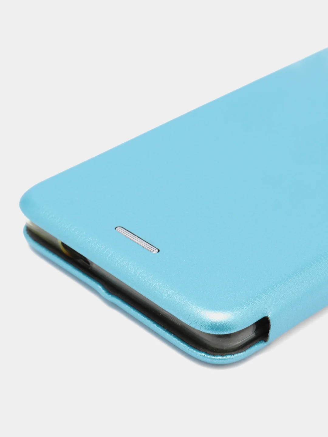 Голубой чехол-книжка для Nokia 2, 3, 6, 7, из эко кожи, с карманом для карт