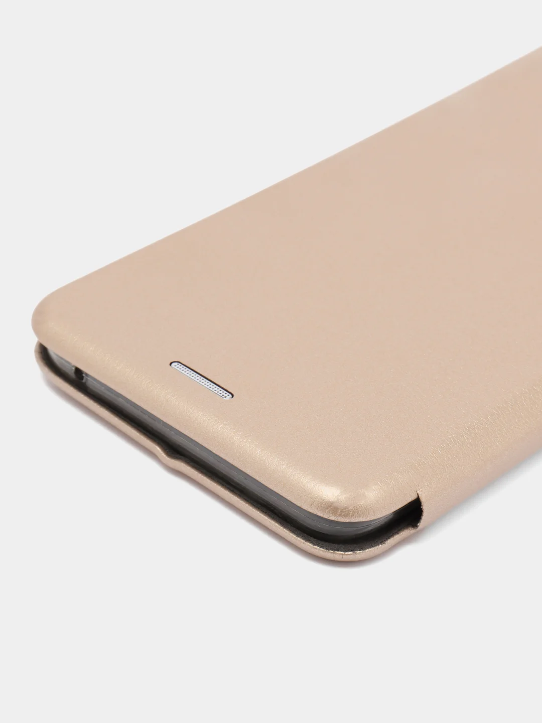 Золотой чехол книжка из эко кожи с карманом для карт на Nokia 9 Pureview