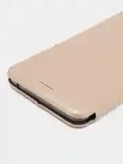Золотой чехол книжка из эко кожи с карманом для карт на Nokia 9 Pureview