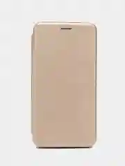 Золотой чехол книжка из эко кожи с карманом для карт на Nokia 9 Pureview