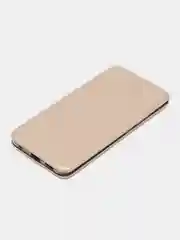 Золотой чехол книжка из эко кожи с карманом для карт на Nokia 9 Pureview