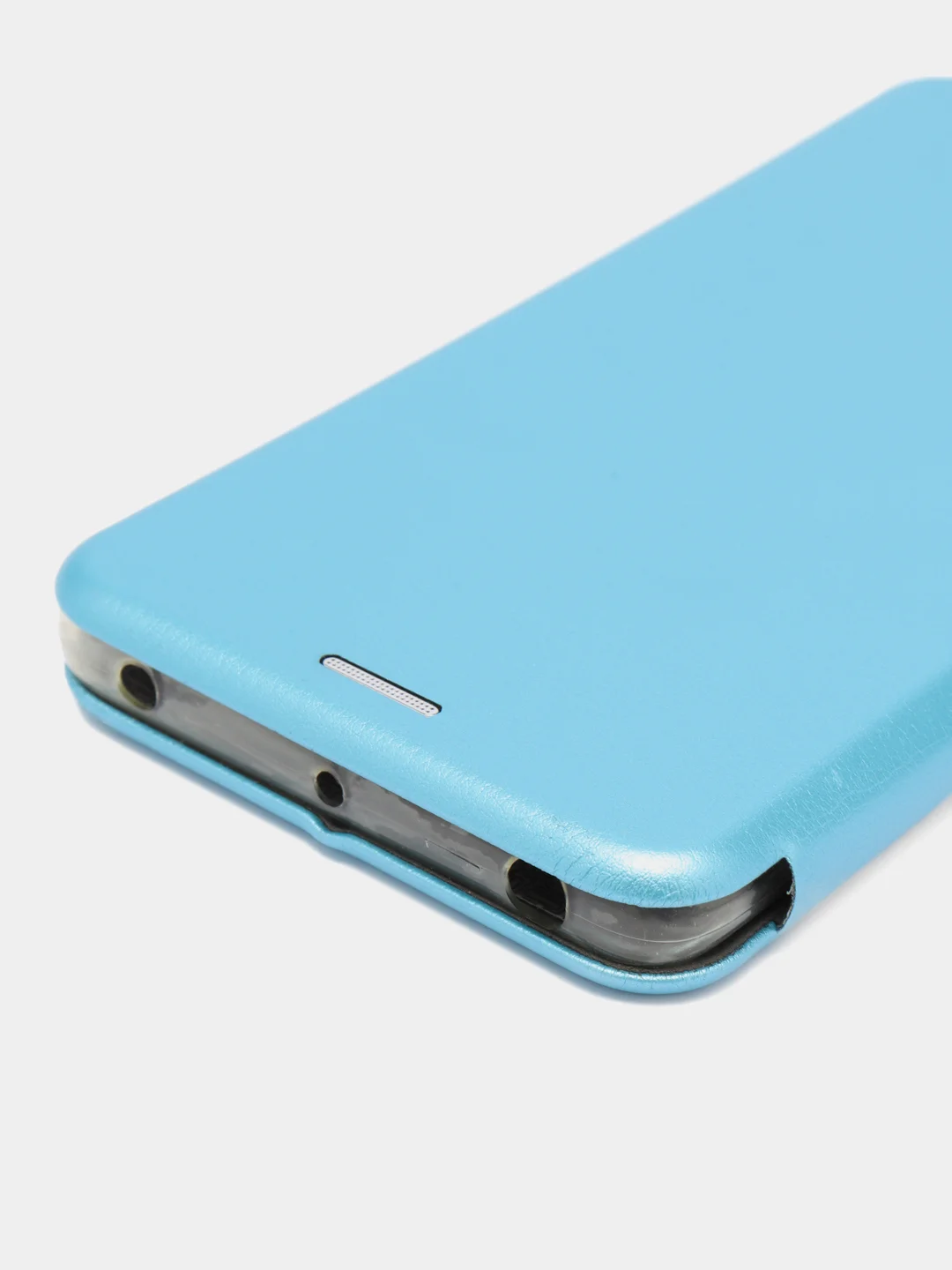 Голубой чехол-книжка на Xiaomi Mi Note 2, из экокожи, с карманом для карт