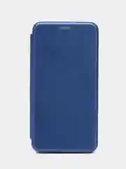 Синий чехол книжка из эко кожи с карманом для карт на Nokia 9 Pureview