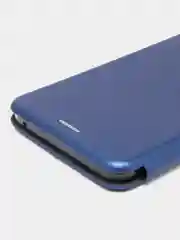 Синий чехол книжка из эко кожи с карманом для карт на Nokia 9 Pureview