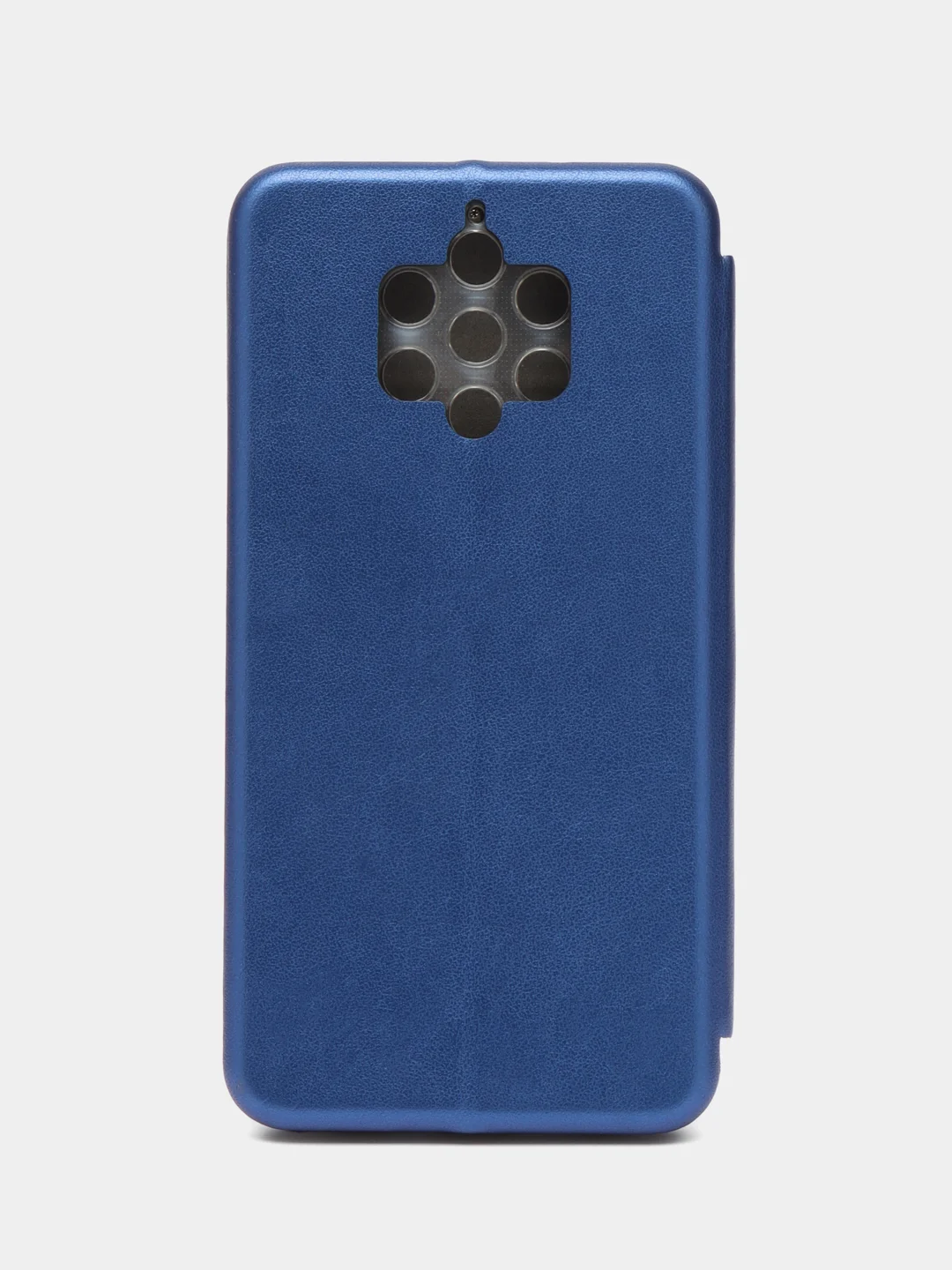 Синий чехол книжка из эко кожи с карманом для карт на Nokia 9 Pureview