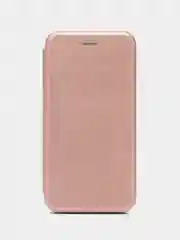 Розовый чехол-книжка на Huawei Honor V20 из экокожи, с карманом для карт