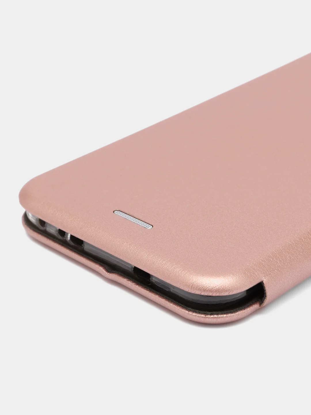 Розовый чехол-книжка на Huawei Honor V20 из экокожи, с карманом для карт