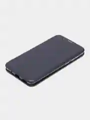 Темно-синий чехол книжка на Huawei Nova 5, из экокожи, с карманом для карт