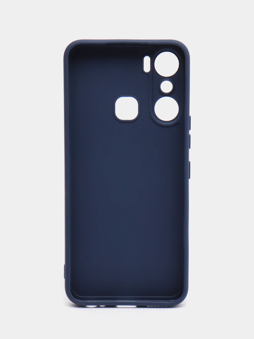 Синий силиконовый чехол для Infinix HOT 12 Pro (Инфиникс Хот 12 Про) прозрачный