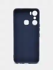 Синий силиконовый чехол для Infinix HOT 12 Pro (Инфиникс Хот 12 Про) прозрачный