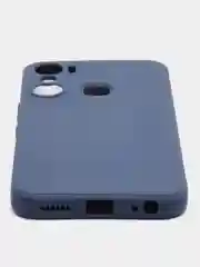 Синий силиконовый чехол для Infinix HOT 12 Pro (Инфиникс Хот 12 Про) прозрачный