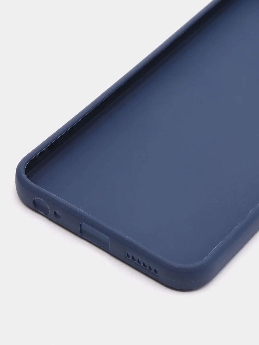 Синий силиконовый чехол для Infinix HOT 12 Pro (Инфиникс Хот 12 Про) прозрачный