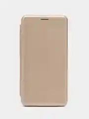Золотой чехол-книжка на Huawei Mate 9 из эко кожи, с карманом для карт