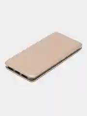 Золотой чехол-книжка на Huawei Mate 9 из эко кожи, с карманом для карт