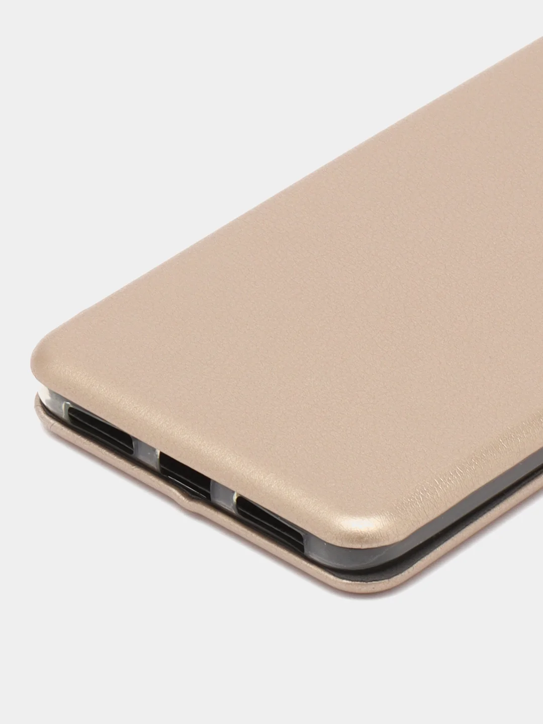 Золотой чехол-книжка на Huawei Mate 9 из эко кожи, с карманом для карт