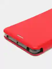 Красный чехол-книжка на Xiaomi Mi Note 2, из экокожи, с карманом для карт