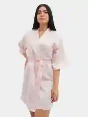 Белый халат Bride с вышивкой, атласный женский