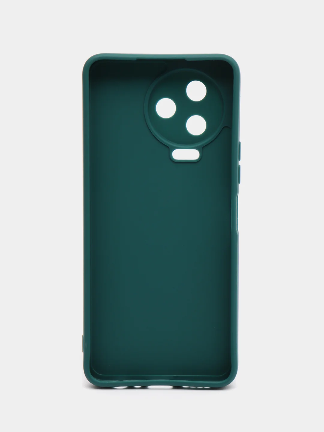 Зеленый силиконовый чехол Infinix NOTE 12 PRO 4G NOTE 12 2023 (Инфиникс Ноут 12 Про), прозрачный