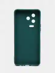Зеленый силиконовый чехол Infinix NOTE 12 PRO 4G NOTE 12 2023 (Инфиникс Ноут 12 Про), прозрачный