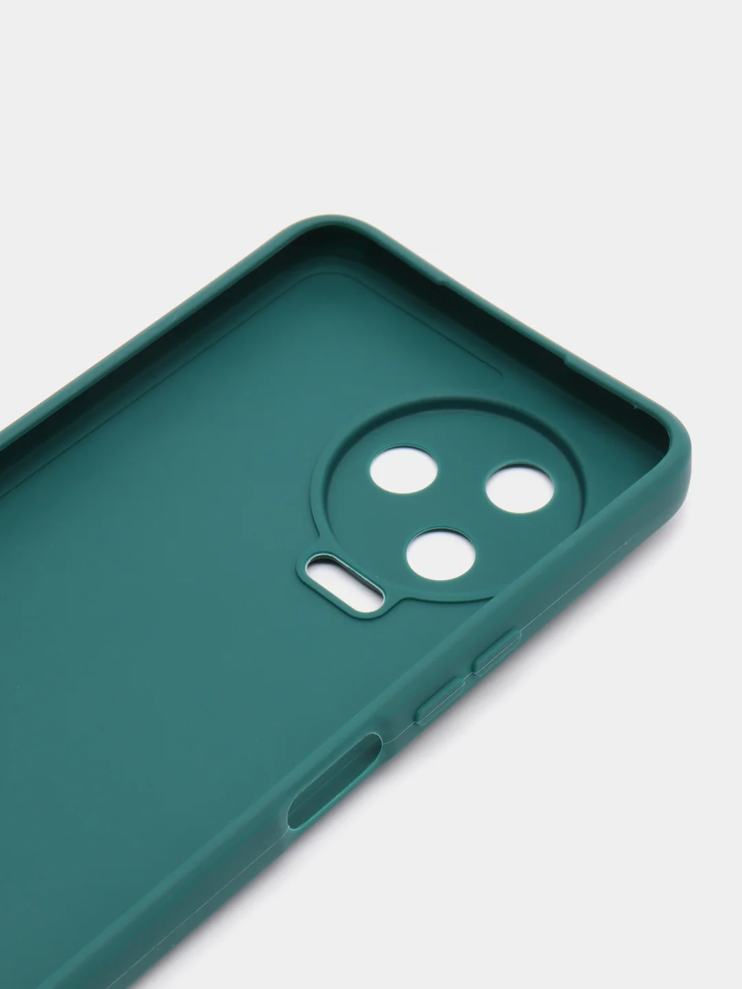 Зеленый силиконовый чехол Infinix NOTE 12 PRO 4G NOTE 12 2023 (Инфиникс Ноут 12 Про), прозрачный