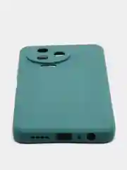 Зеленый силиконовый чехол Infinix NOTE 12 PRO 4G NOTE 12 2023 (Инфиникс Ноут 12 Про), прозрачный