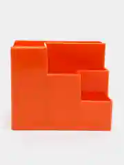 Подставка для канцелярских мелочей Attache Fantsy, оранжевая, 6 отделений
