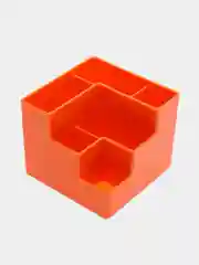 Подставка для канцелярских мелочей Attache Fantsy, оранжевая, 6 отделений