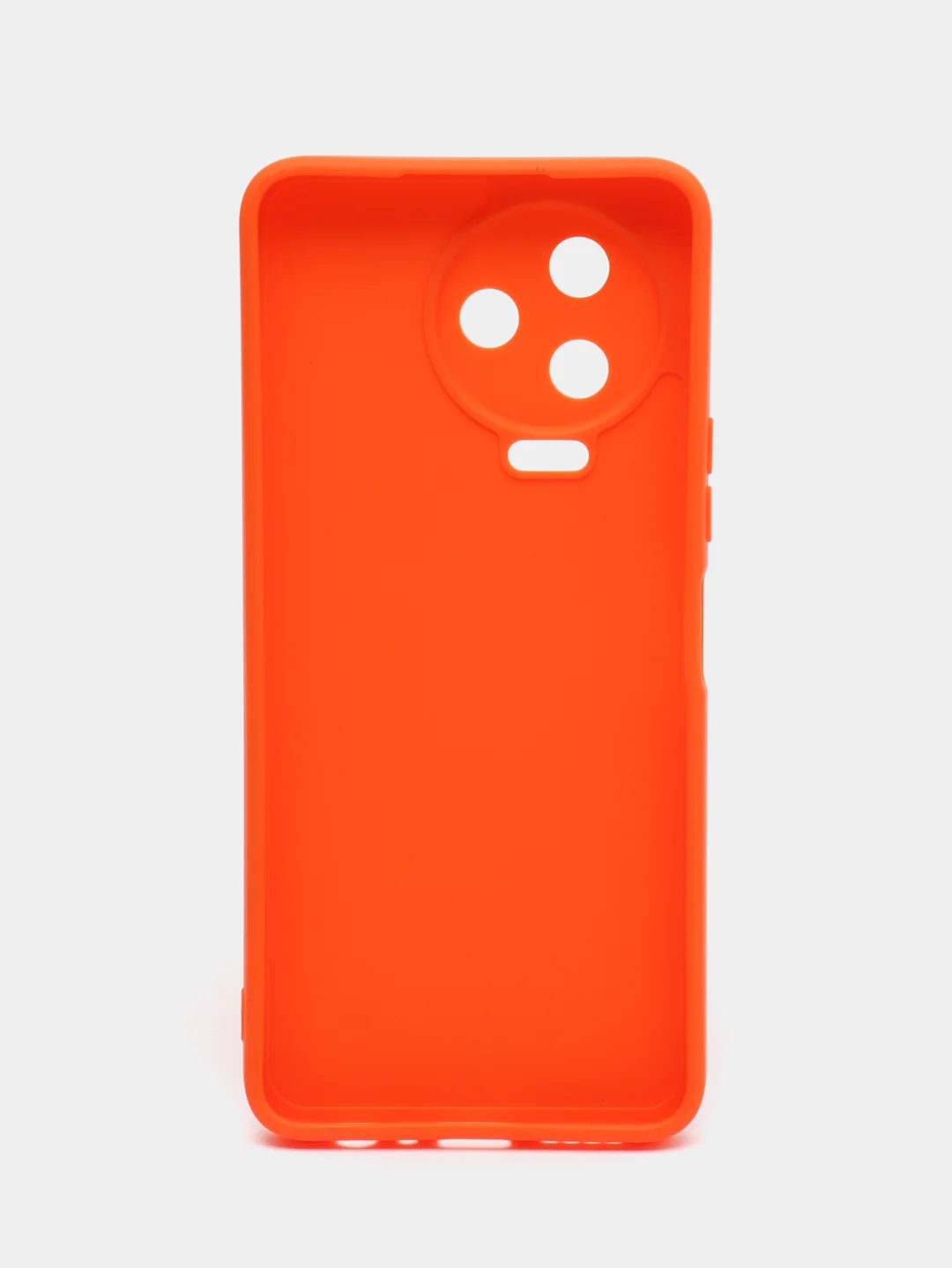 Оранжевый силиконовый чехол Infinix NOTE 12 PRO 4G NOTE 12 2023 (Инфиникс Ноут 12 Про), прозрачный