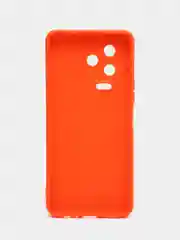 Оранжевый силиконовый чехол Infinix NOTE 12 PRO 4G NOTE 12 2023 (Инфиникс Ноут 12 Про), прозрачный