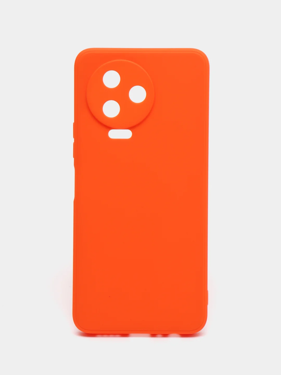Оранжевый силиконовый чехол Infinix NOTE 12 PRO 4G NOTE 12 2023 (Инфиникс Ноут 12 Про), прозрачный
