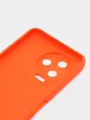 Оранжевый силиконовый чехол Infinix NOTE 12 PRO 4G NOTE 12 2023 (Инфиникс Ноут 12 Про), прозрачный