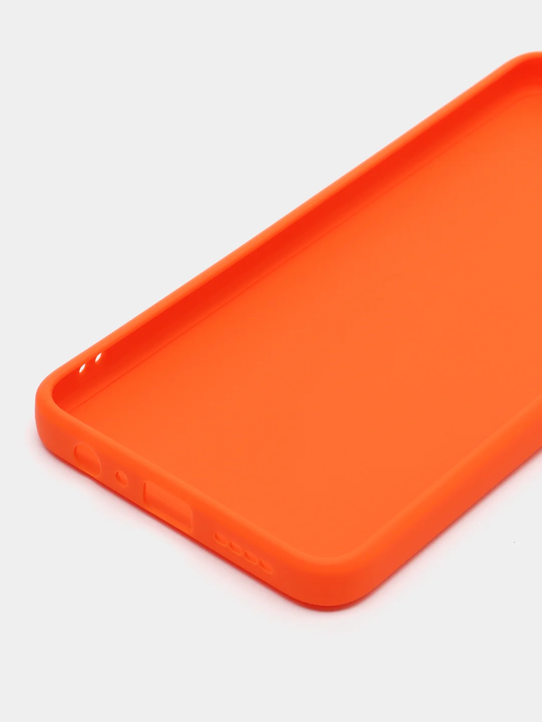 Оранжевый силиконовый чехол Infinix NOTE 12 PRO 4G NOTE 12 2023 (Инфиникс Ноут 12 Про), прозрачный
