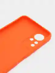 Оранжевый чехол силиконовый для Infinix Note 11 (X663), Note 12 G88 (Инфиникс Нот 11, Нот 12), прозрачный