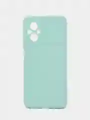 Бирюзовый силиконовый чехол для Xiaomi POCO M5 4G / M4 5G (Поко М5 4Г / М4 5 Джи), прозрачный