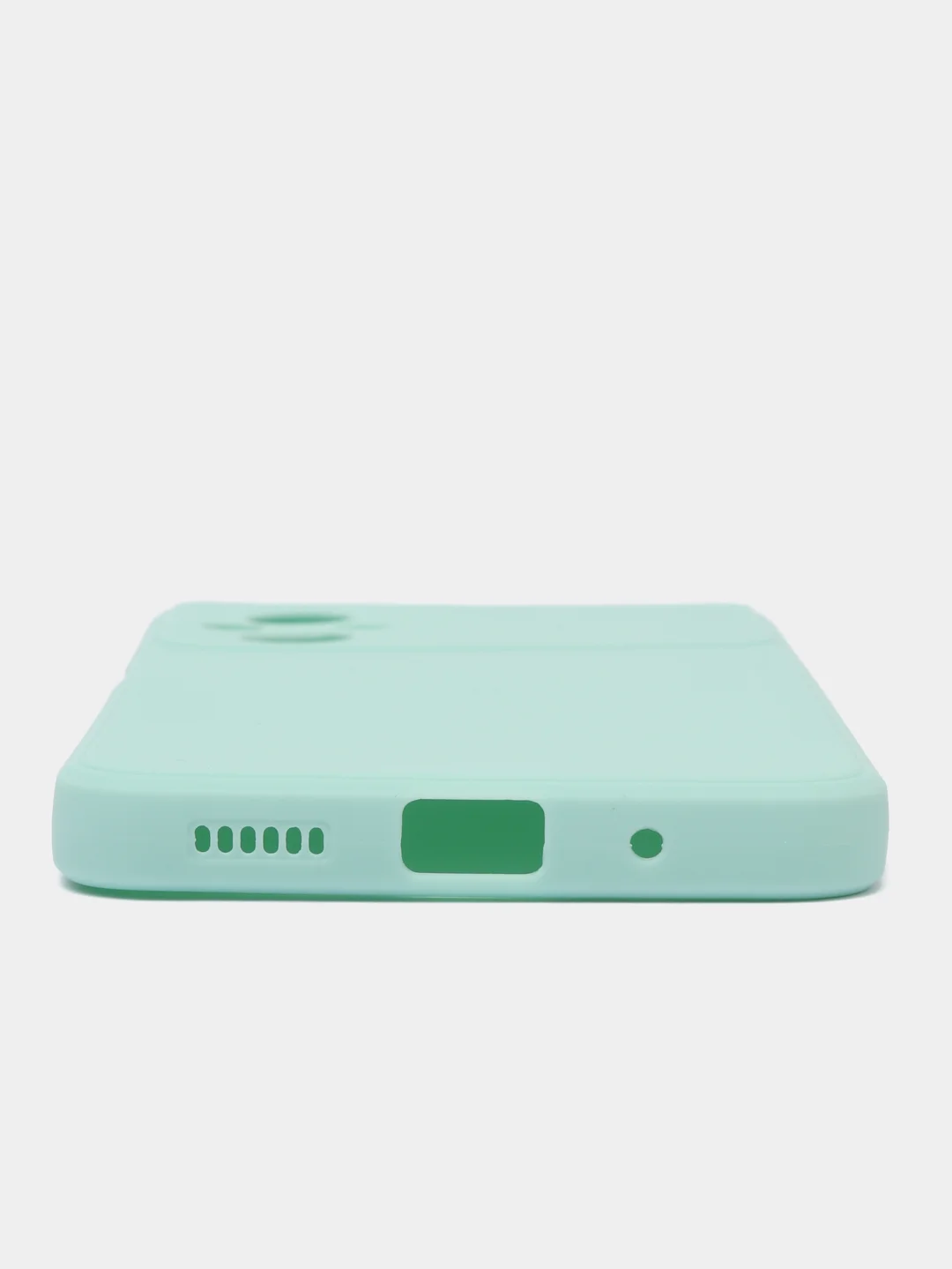 Бирюзовый силиконовый чехол для Xiaomi POCO M5 4G / M4 5G (Поко М5 4Г / М4 5 Джи), прозрачный