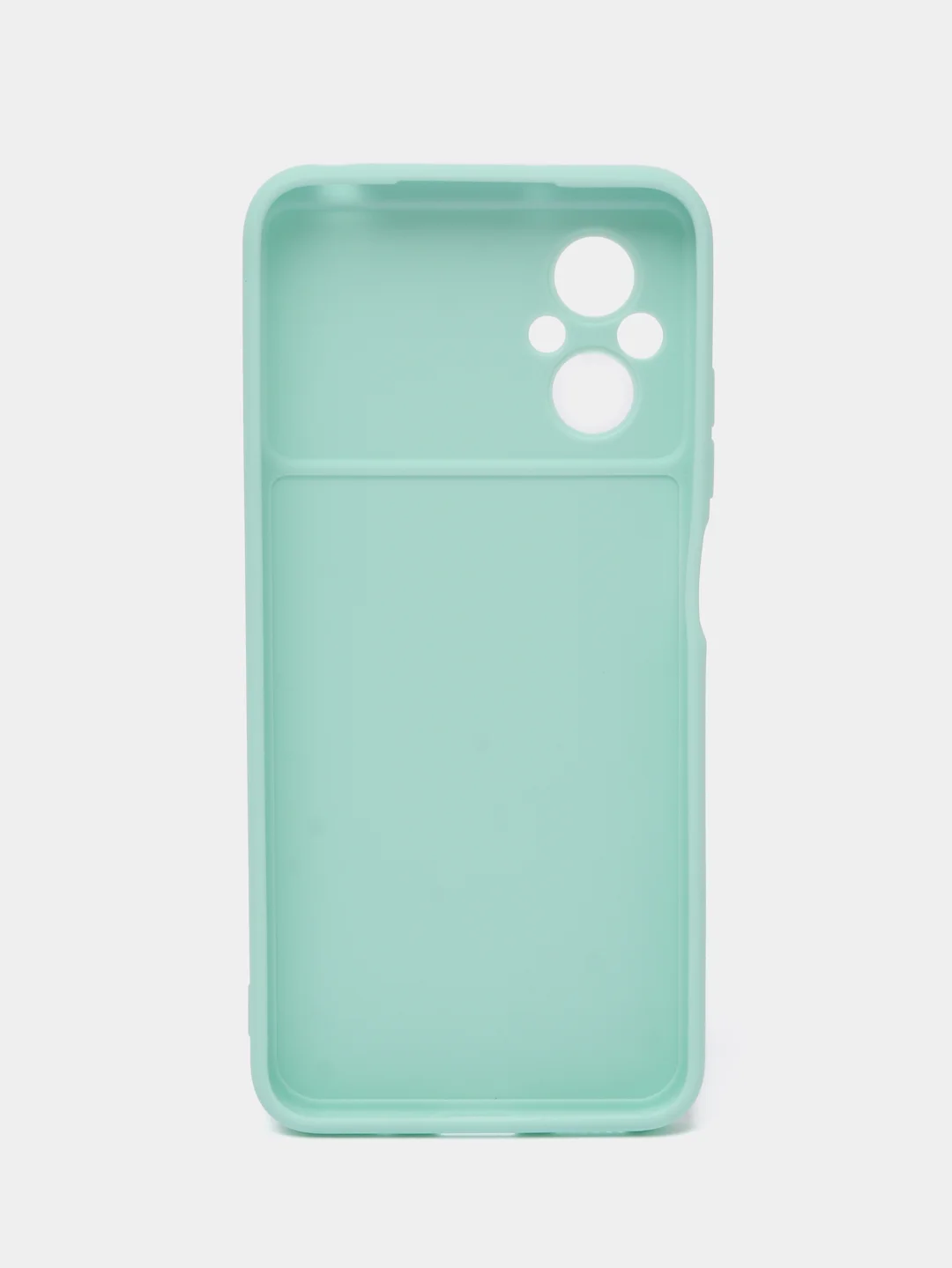 Бирюзовый силиконовый чехол для Xiaomi POCO M5 4G / M4 5G (Поко М5 4Г / М4 5 Джи), прозрачный