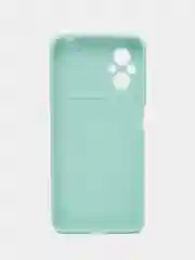 Бирюзовый силиконовый чехол для Xiaomi POCO M5 4G / M4 5G (Поко М5 4Г / М4 5 Джи), прозрачный