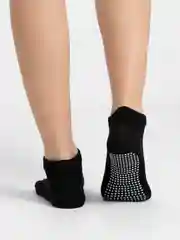 Черный носки для йоги антискользящие, пилатеса Non slip